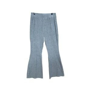 Aerie groove‎ onRibbed Flare Lounge Pants Gray Medium Long Casual Comfy